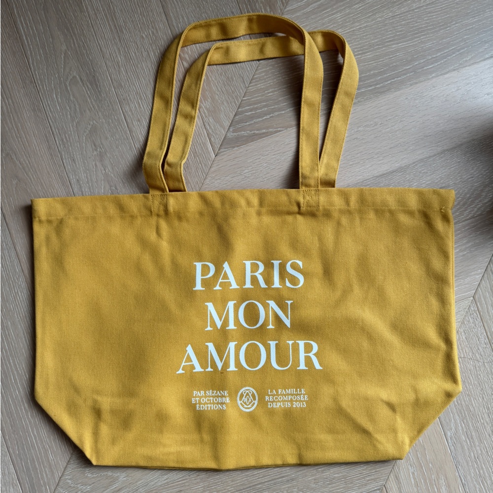 Sezane Yellow Tote Bag paris